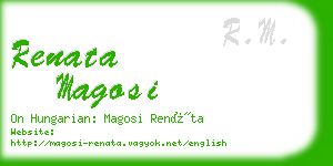 renata magosi business card